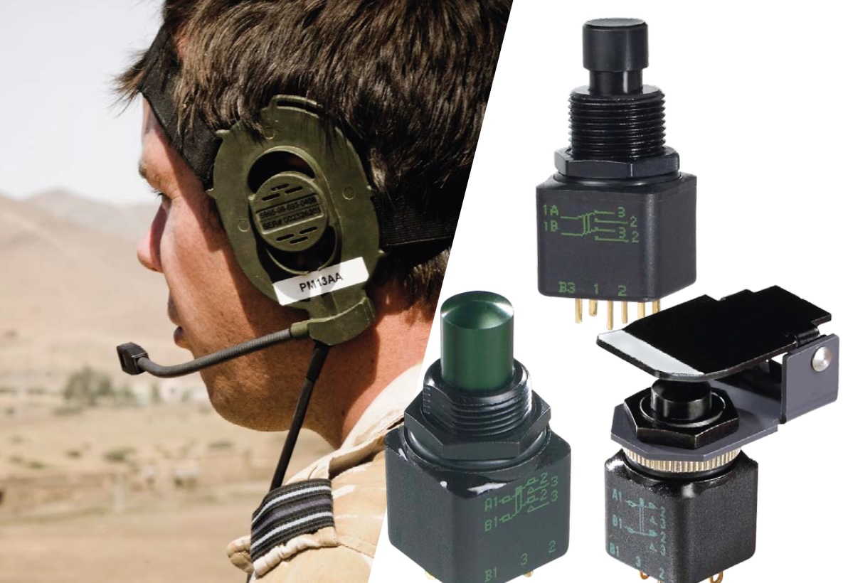 Pulsador militar momentaneo – Serie 13000X778